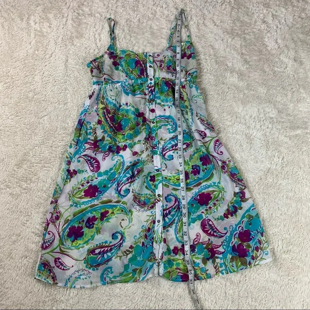 Tommy‎ Bahama Sheer button down swimsuit cover up dress, xs